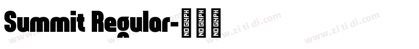 Summit Regular字体转换